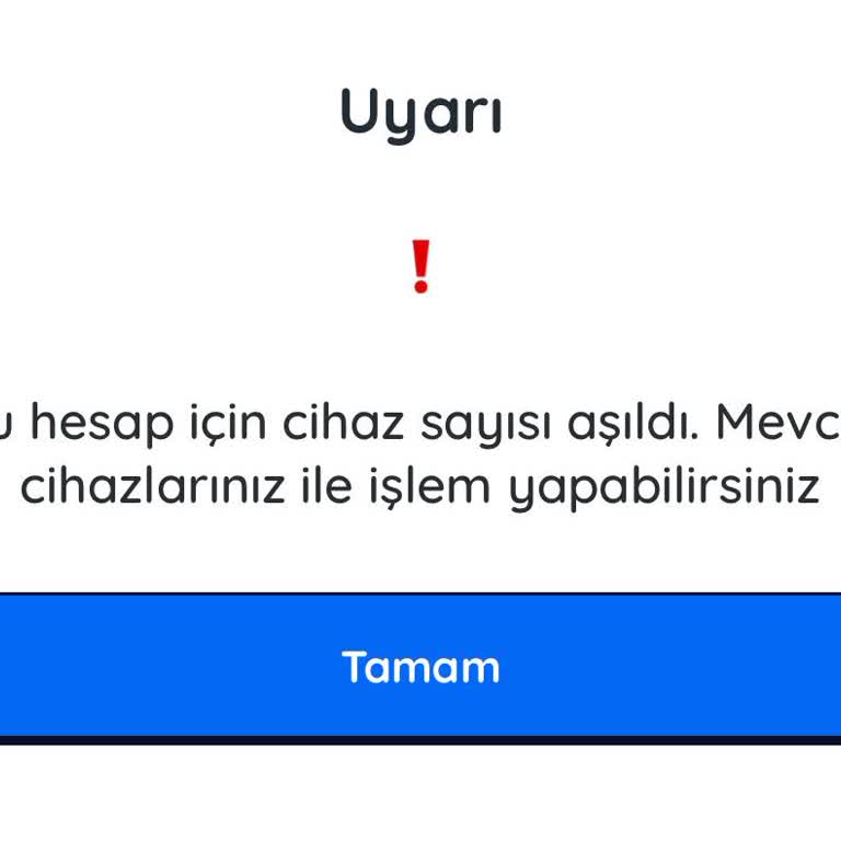 Kazandırıo Uygulamasında Cihaz Sınırı Sorunu