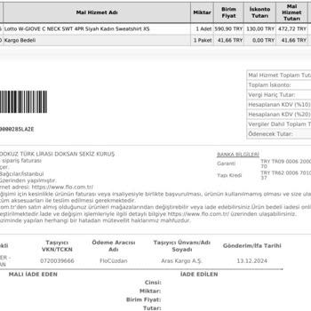 FLO'nun İade Prosedürü Ve Kargo Ücreti Sorunu