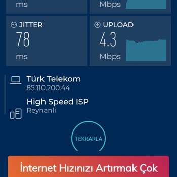 İnternet Hız Problemi Ve Yetersiz Müşteri Hizmeti