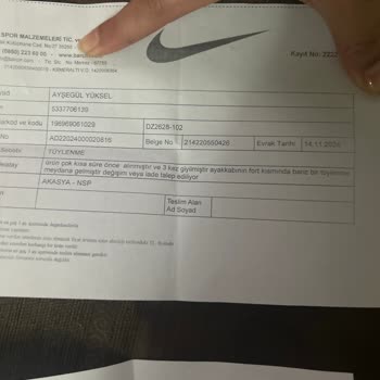 Nike Ayakkabıda Erken Aşınma Sorunu