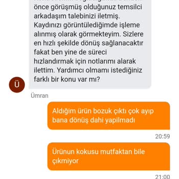 Bozuk Tavuk Ve Yetersiz Müşteri Hizmetleri Deneyimi