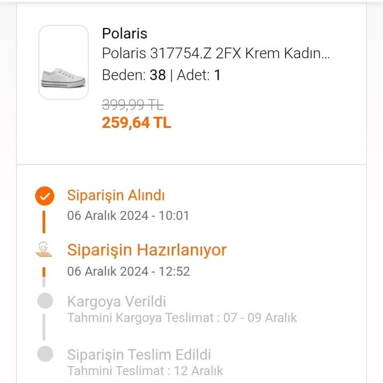 Online Siparişte Eksik Ürün Ve İlerleme Yok