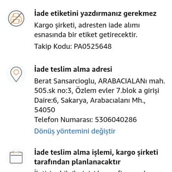 Yanlış Ürün Gönderimi Ve İade Sorunu