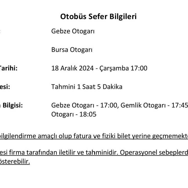 Otobüs Gecikmesi Ticari İtibarımı Zedeledi