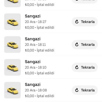 Uber'de Yapılmayan Yolculuklar İçin Ücret Çekimi Sorunu