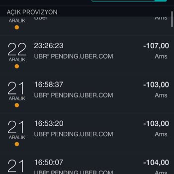 Uber'de Yapılmayan Yolculuklar İçin Ücret Çekimi Sorunu