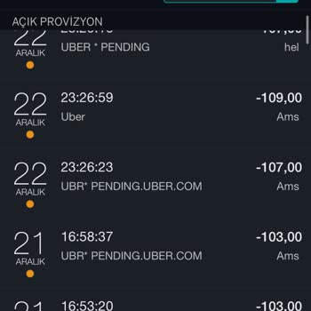 Uber'de Yapılmayan Yolculuklar İçin Ücret Çekimi Sorunu