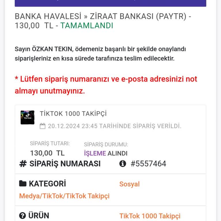 TikTok Takipçi Teslimatında Gecikme Sorunu