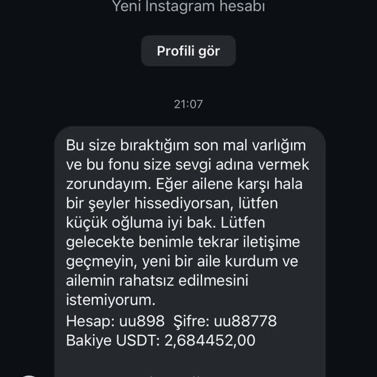 Yanlış Hesap Bilgileri Ve İstenmeyen Mesajlar