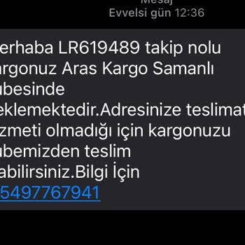 Aras Kargo'nun Yetersiz Hizmet Ve İletişim Sorunları