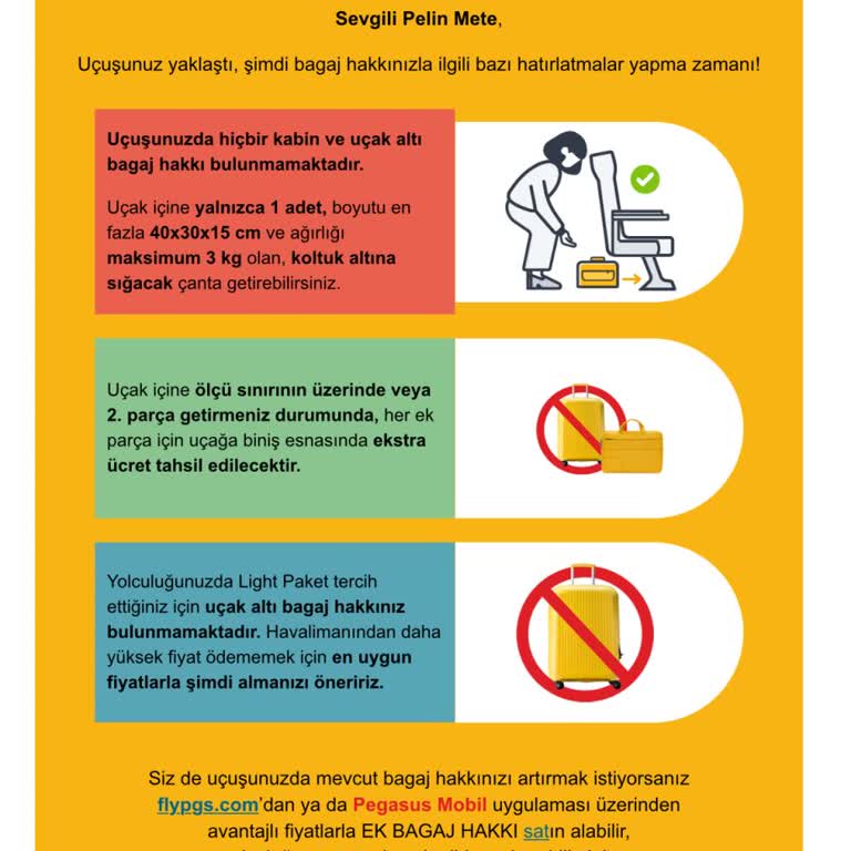 Pegasus Bagaj Hakkı Değişikliği Ve Sürekli Rötarlar - Şikayetvar