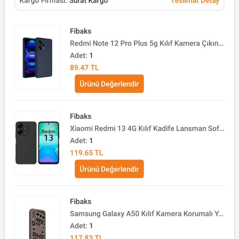 Fiberaksesuar Telefon Kılıfı Teslim Edildi Yazıyor Ama Hiçbir Şey Gelmedi!