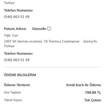 Yanlış Adrese Sipariş Ve Güvenlik İhlali