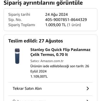 Stanley Termosum Su Sızdırıyor, Müşteri Hizmetleri Çileye Dönüştü!