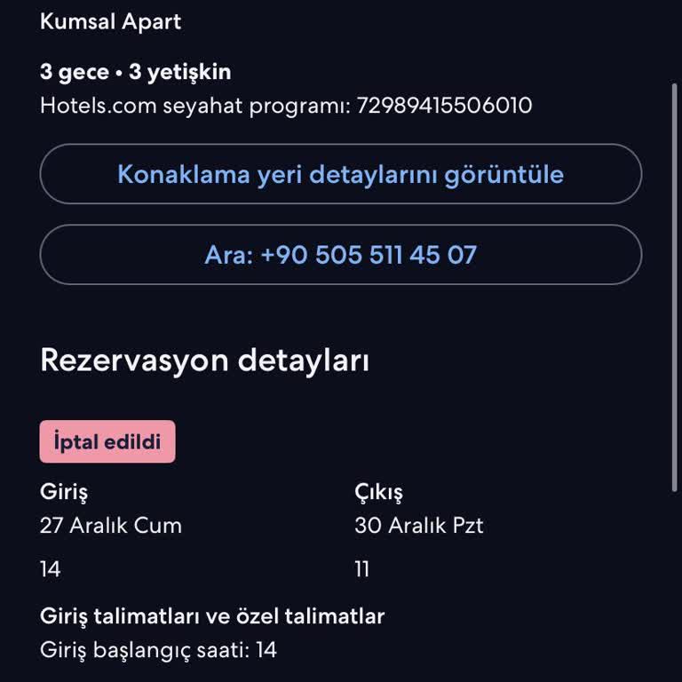 Rezervasyon İadesi Sorunu Ve Ulaşılamayan Müşteri Hizmetleri
