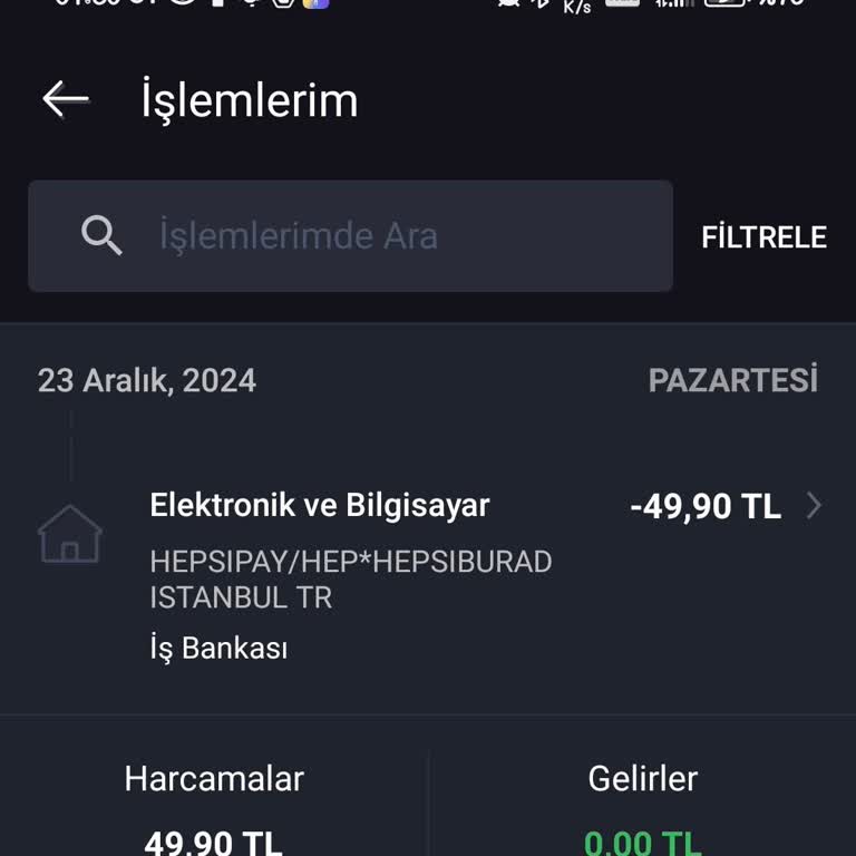 Hepsipay Bilgim Dışında Para Çekmiş