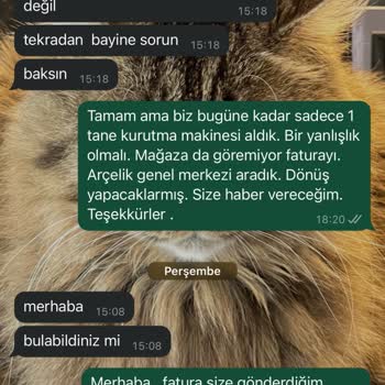 Arçelik Kurutma Makinesi Parça Sorunu Ve Yanlış Fatura Mağduriyeti
