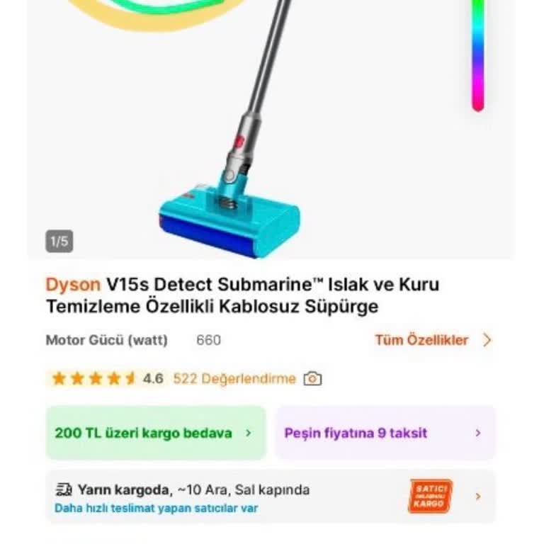 Dyson Eksik Ürün Teslimatı Ve Yetersiz Müşteri Hizmeti
