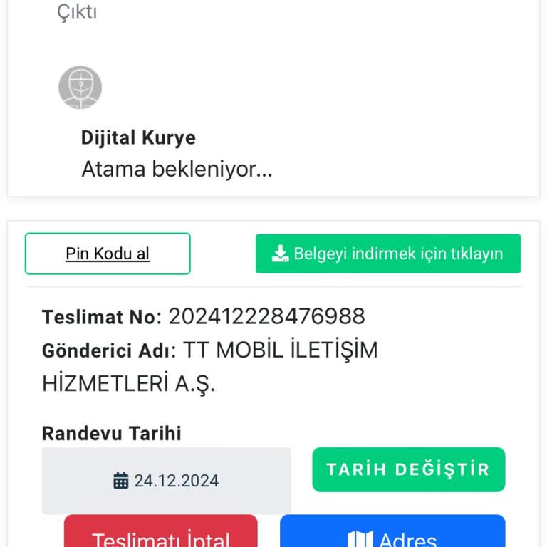 Kurye Ataması Yapılmıyor Ve Müşteri Hizmeti Yok