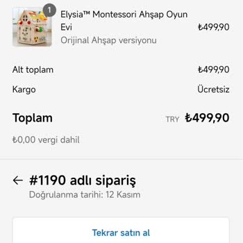 Elysia Sipariş Verildi Ama Ne Kargo Ne Teslimat Bilgisi Var