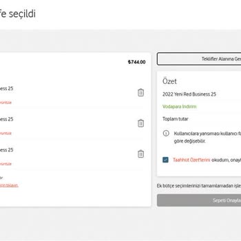 Vodafone Kurumsal Teklif Onay Sorunu