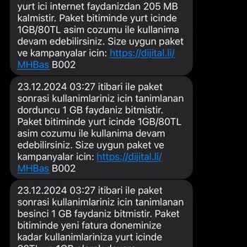 Gece Yarısı İnternet Tüketimi Ve Ek Paket Sorunu
