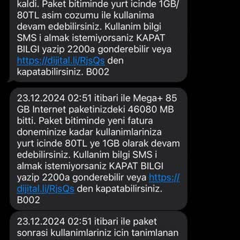 Gece Yarısı İnternet Tüketimi Ve Ek Paket Sorunu