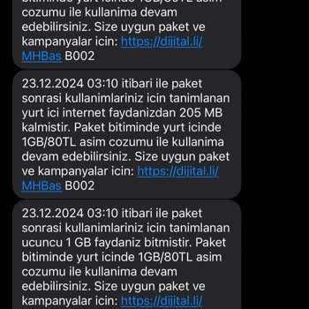 Gece Yarısı İnternet Tüketimi Ve Ek Paket Sorunu