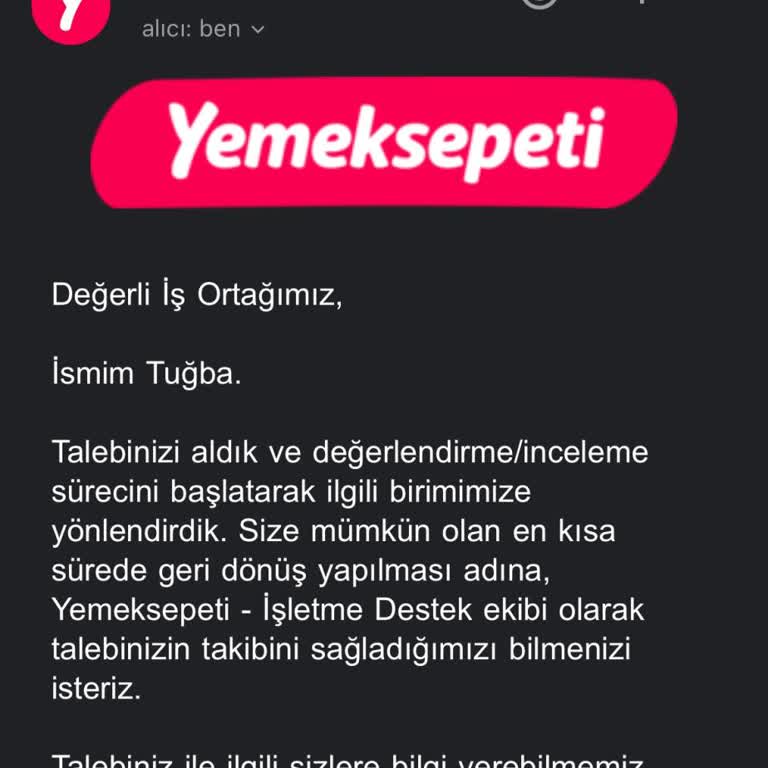 Yemek Sepeti Üyelik İptali Sorunu