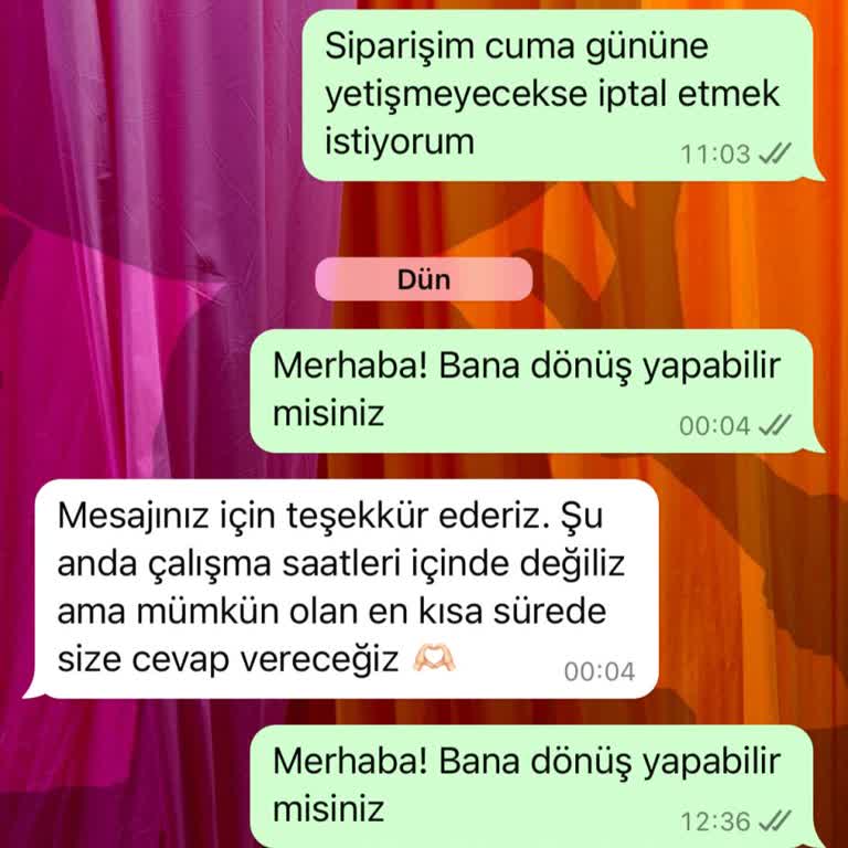 İptal Seçeneği Olmayan Ve Yanıt Vermeyen Alışveriş Sitesi