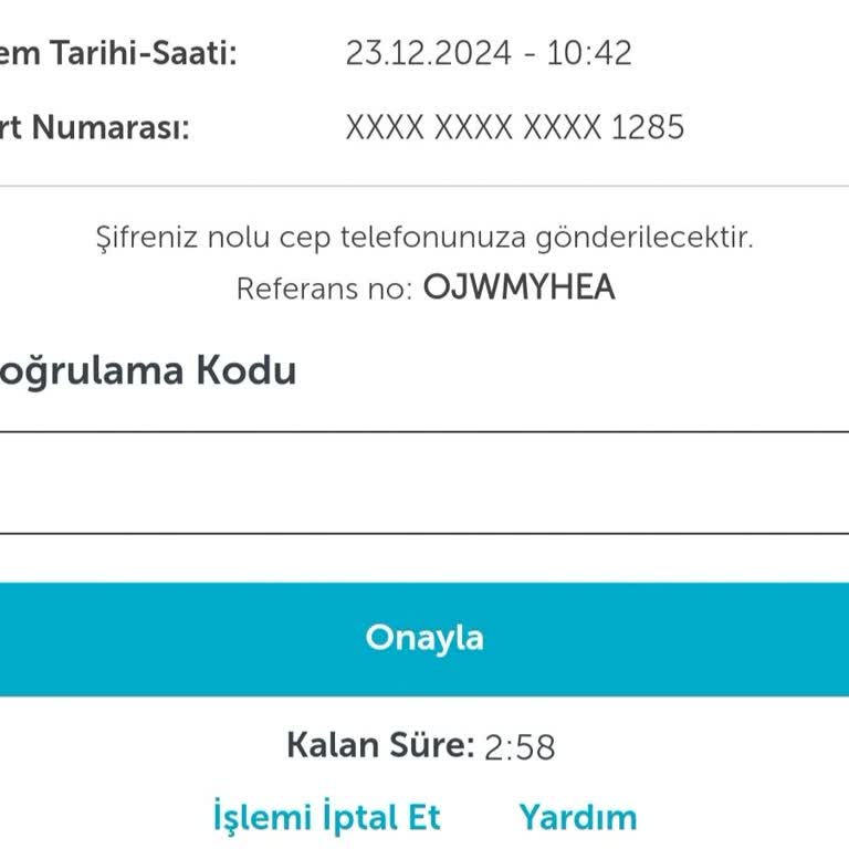 Operatör Değişikliği Sonrası Onay Kodu Sorunu