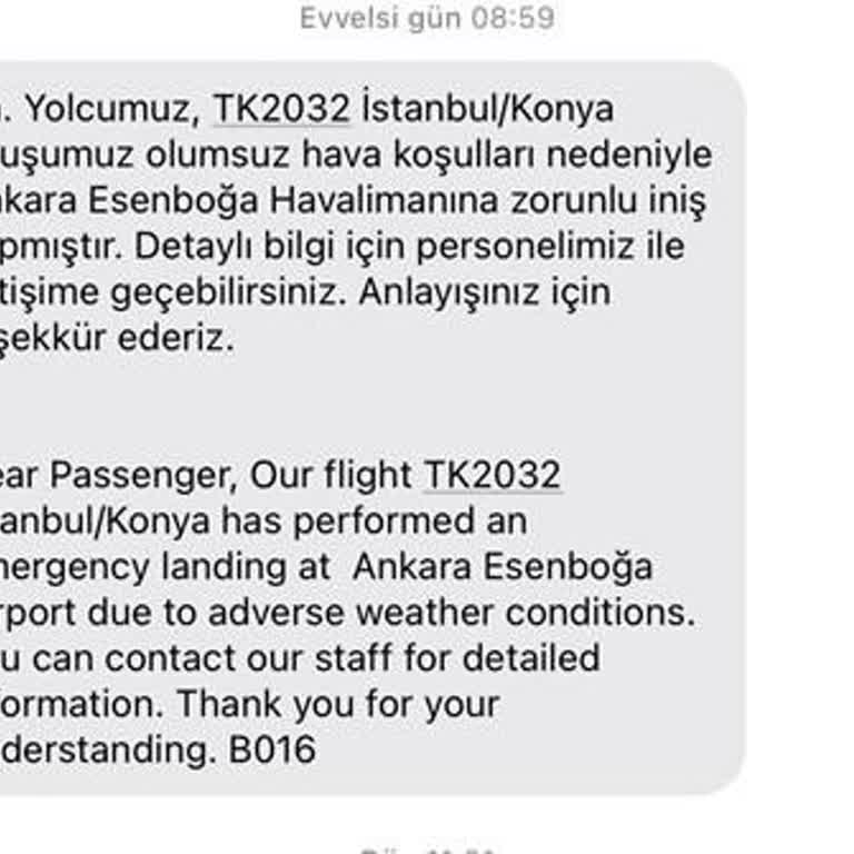 Hava Şartları Nedeniyle Mağduriyet Ve Ücret İadesi Talebi