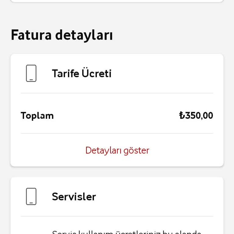 Vodafone Faturama Yansıyan Ekstra Ücret Sorunu