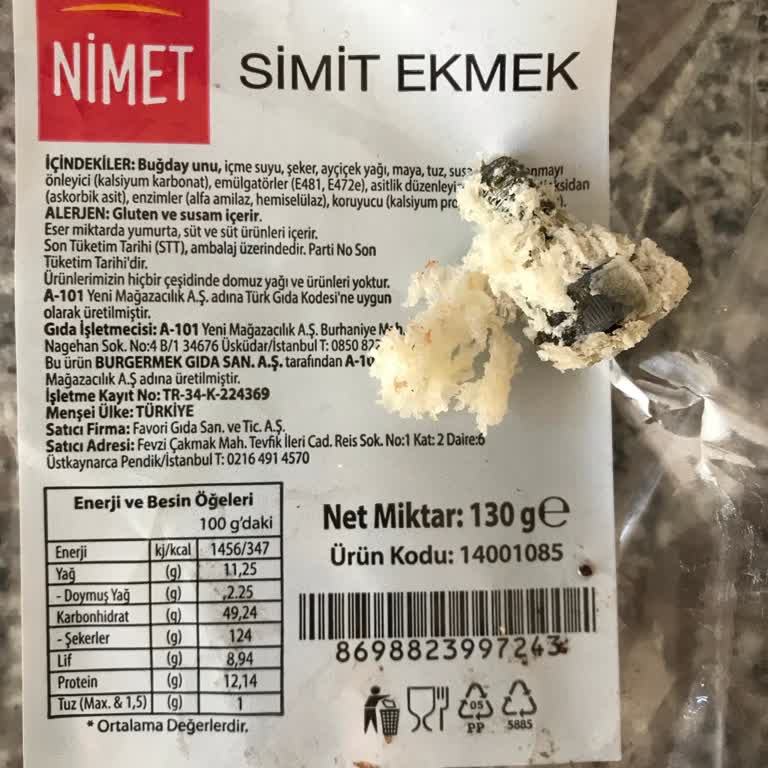 Sandviç Ekmeğinden Vida Çıktı: Güvenlik Endişesi