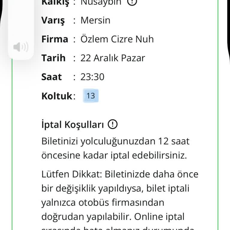 Özlem Cizre Nuh Turizm Otobüsün Geç Kaldığı ve Yolcu Mağduriyeti