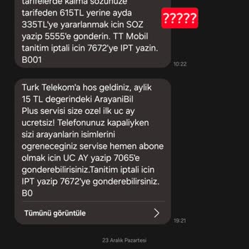 Türk Telekom'un Faturalı Tarife Tuhaflıkları Ve Müşteri Hizmetleri Sorunu