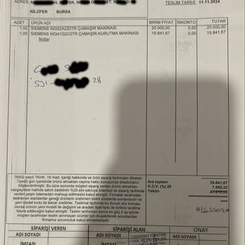 Siemens Bayiinden Beklenmedik Nakliye Ücreti Şoku