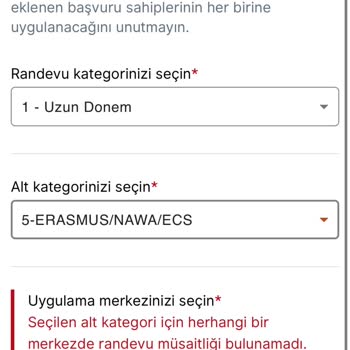 Erasmus Vizesi İçin Randevu Çilesi