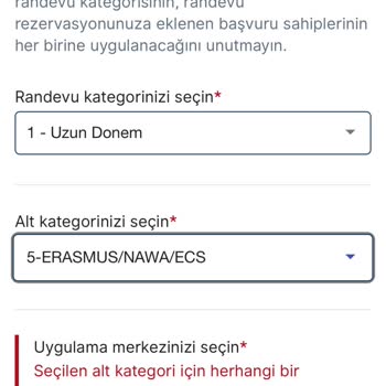 Erasmus Vizesi İçin Randevu Çilesi