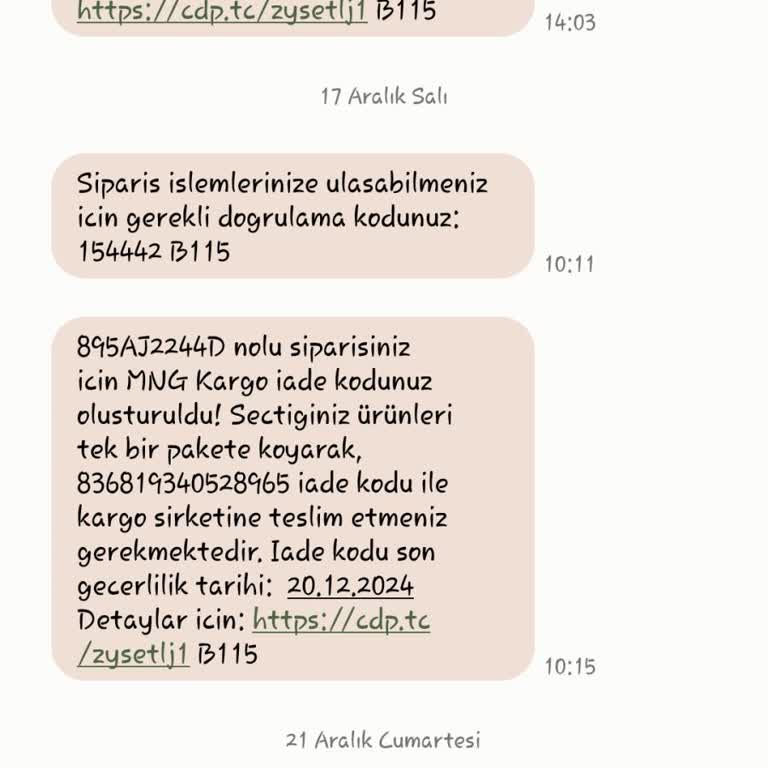 İade İşlemi Ve İletişim Sorunları