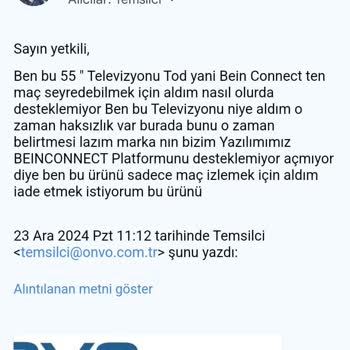 Onvo TV İle Maç Keyfi Hayal Kırıklığı