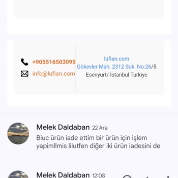 Lufian'da İade Sorunu Ve İletişim Eksikliği