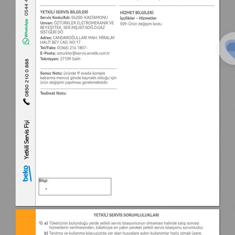 Beko Buzdolabı Üretim Hatası Ve Mağduriyet