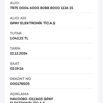 GPay Hesabına Yatırılan Paranın Kaybolması