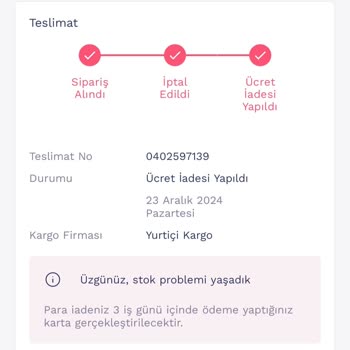Sipariş İptali Ve İletişimsizlik Sorunu
