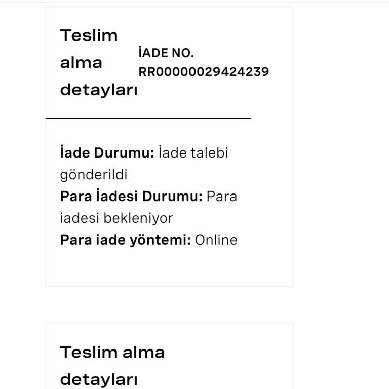 Calzedonia İade Sürecindeki Gecikme Ve İletişim Sorunu