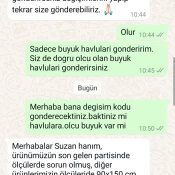 Yanlış Ürün Ve Değişim Sözü Tutulmayan Bornoz Seti