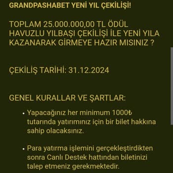 GrandPashaBet Çekiliş Biletleri Hakkında Şüphelerim