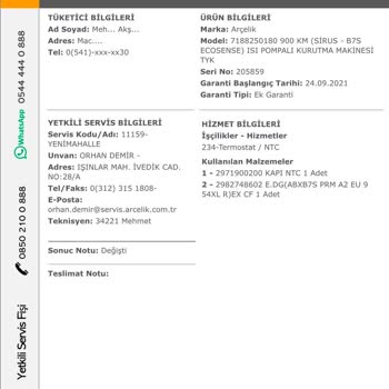 Kurutma Makinesi Sorunu: Çözüm Bulunamayan Servis Süreci