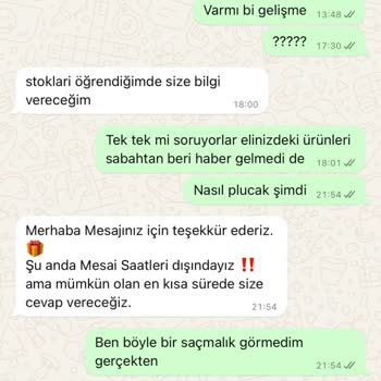 Geciken Sipariş Ve İade Talebi